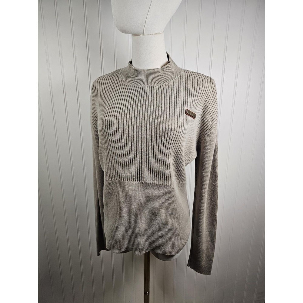 Harley-Davidson Ribbed Knit Sweater Women's Size L Logo Vintage